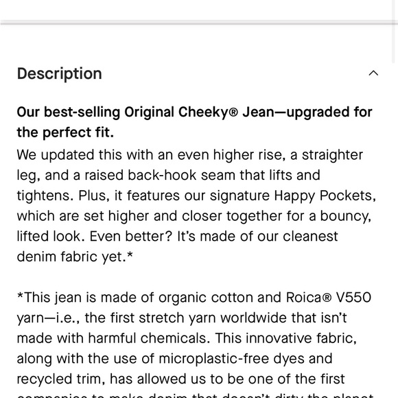 Everlane The Original Cheeky Jean Size 25 Tall Washed Midnight - Picture 4 of 8